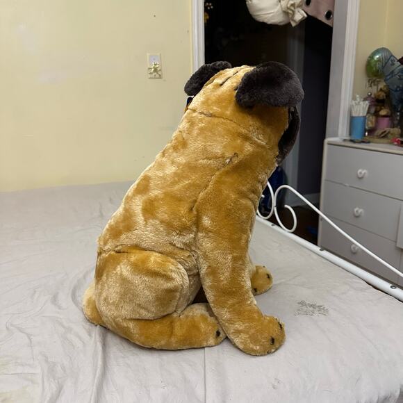 Melissa & Doug "Lifelike" Large Plush Stuffed Pug Dog NWT - Picture 11 of 16